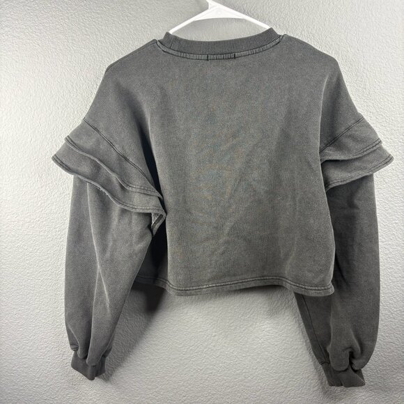 7 For All Mankind Ruffled Shoulder Sweater - Picture 4 of 6